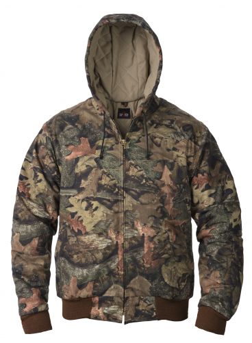 7 oz Full Camo UltraSoft Insulated Work Jacket w/Attached Hood